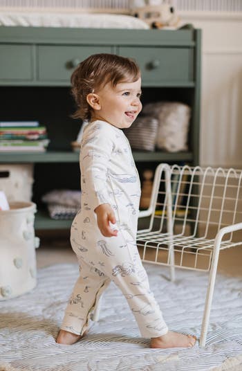 Life Aquatic Patch Pocket Organic Cotton Henley Romper