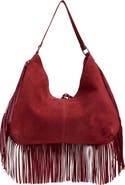 Free People Finn Fringe Leather Shoulder Bag
