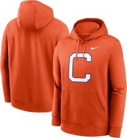 Nike Men's Nike Orange Clemson Tigers Primetime Alternate Logo Club Fleece Pullover Hoodie