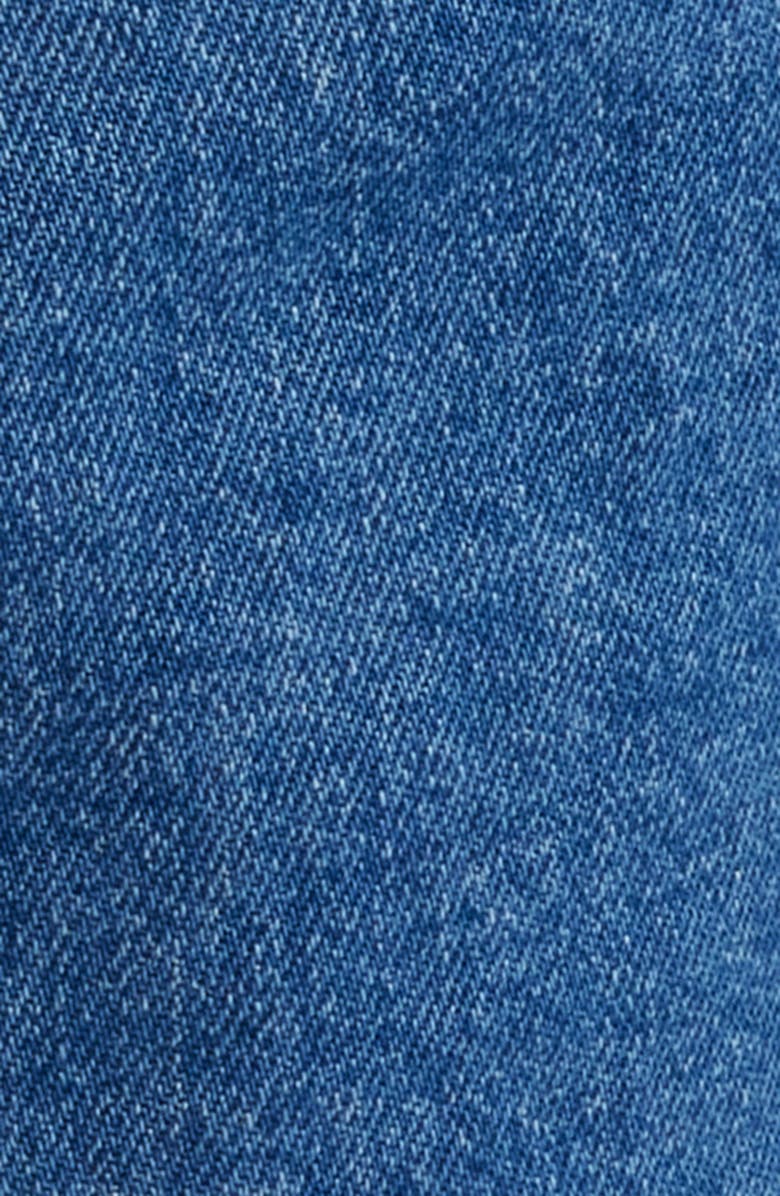 PAIGE Kiya Snap Front Denim Mini Shirtdress, Alternate, color, Adventure