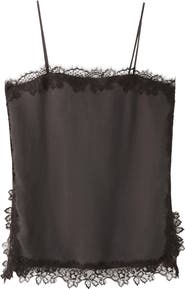 MANGO Lace Satin Camisole