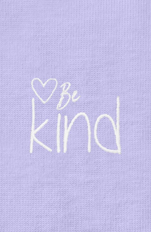Dalix Be Kind Womens Relaxed Tee In Dark Lavender