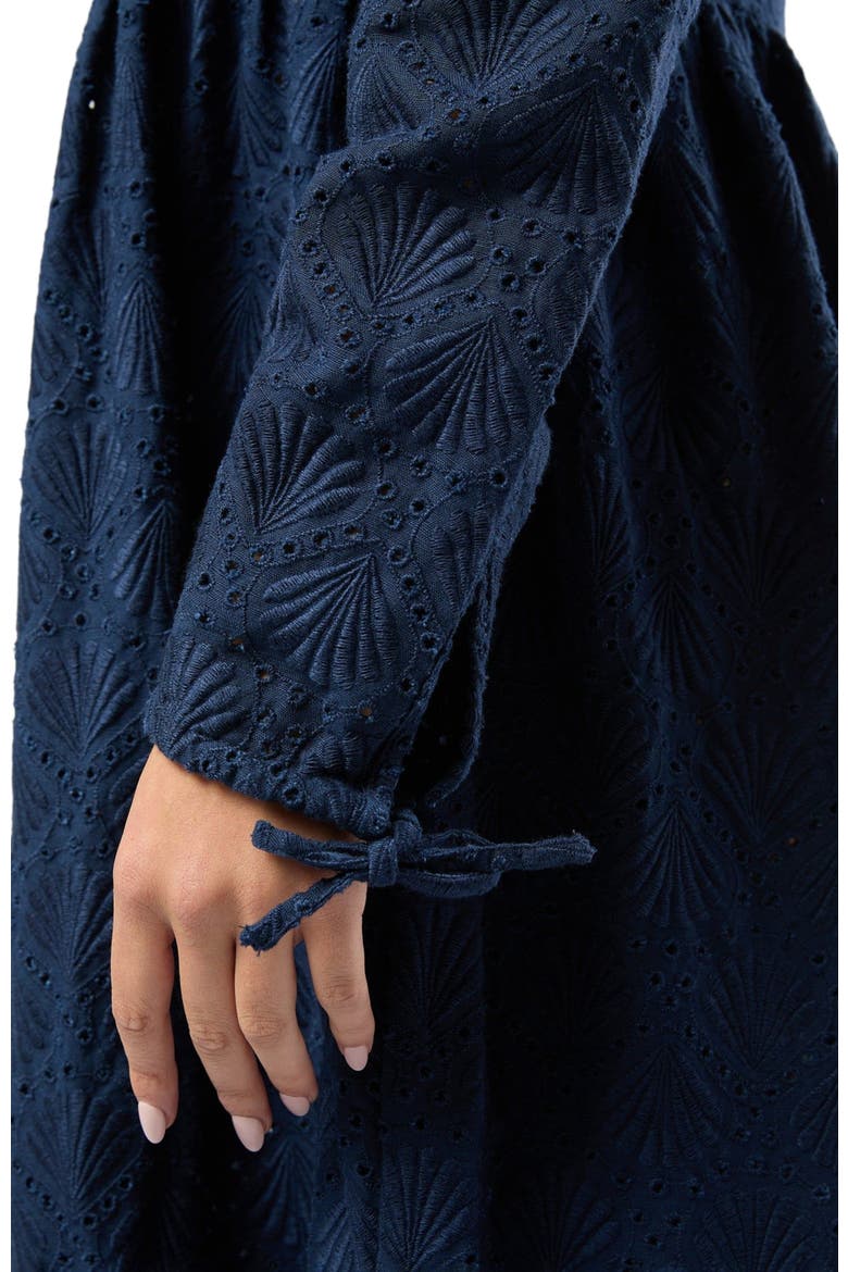 Air Linen Maxi Shirtdress, Alternate, color, DEEP NAVY