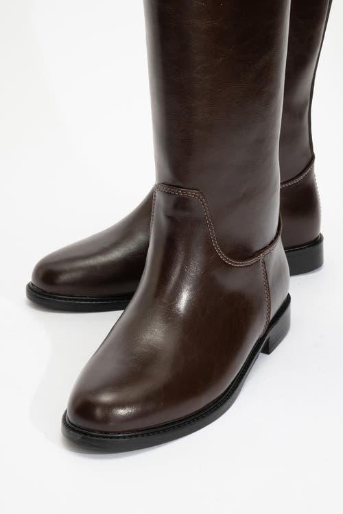 Prologue Shoes Yoko Knee High Boot In Brown