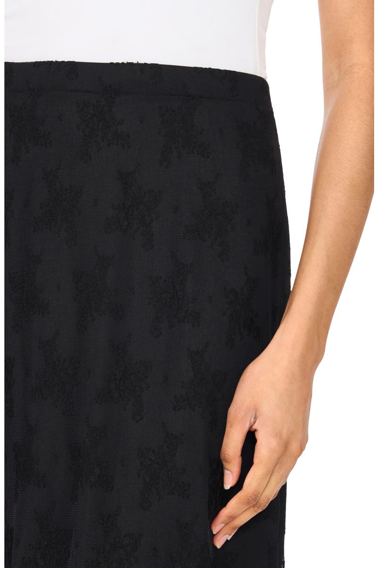 Lace Column Skirt, Alternate, color, RICH BLACK