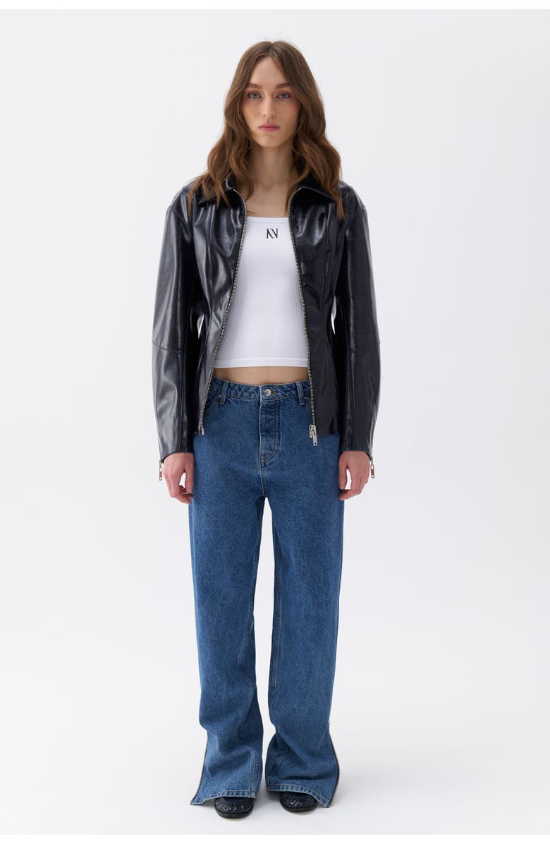 Nocturne Faux Leather Jacket, Alternate, color, 