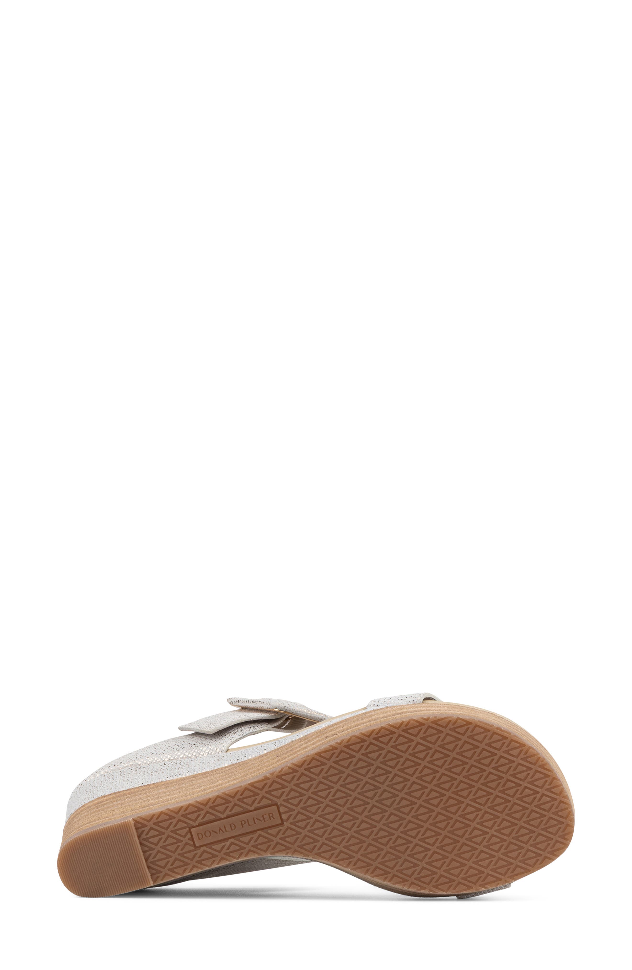Donald Pliner Gizelle Platform Wedge Sandal, Alternate, color, Platinum