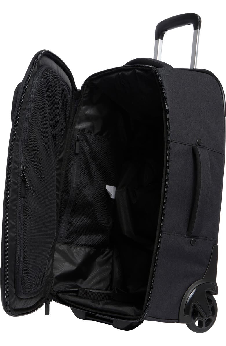 TravisMathew Paradise Please Roller Carry-On Suitcase, Alternate, color, Black