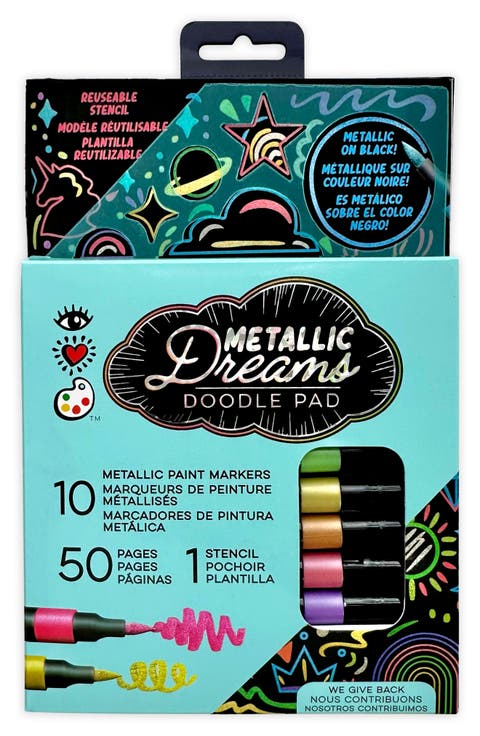 Kids' Metallic Dreams Doodle Pad & Marker Set