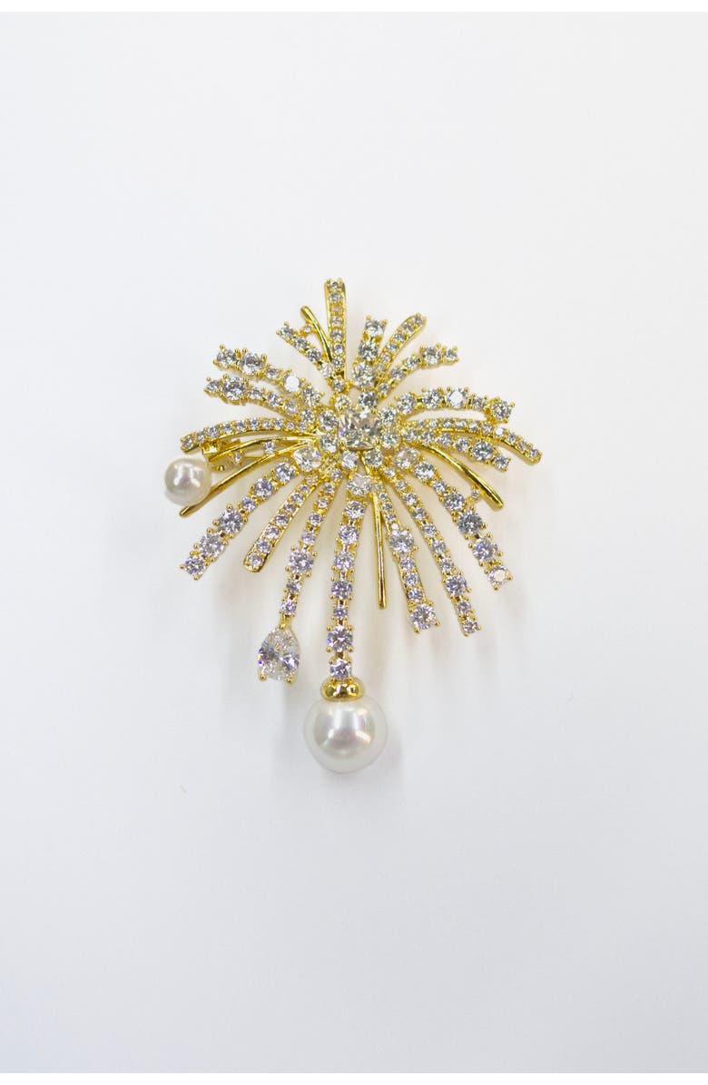 Classicharms Pavé Firework Multi Way Brooch Pendant, Alternate, color, 
