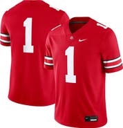 Nike Men's Nike #1 Scarlet Ohio State Buckeyes Game Jersey