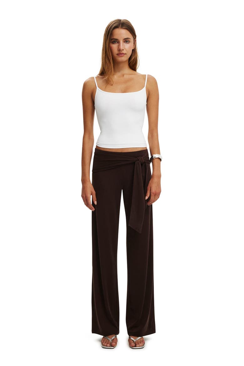 Women's Honey Tie Pant, Alternate, color, Dark Oak