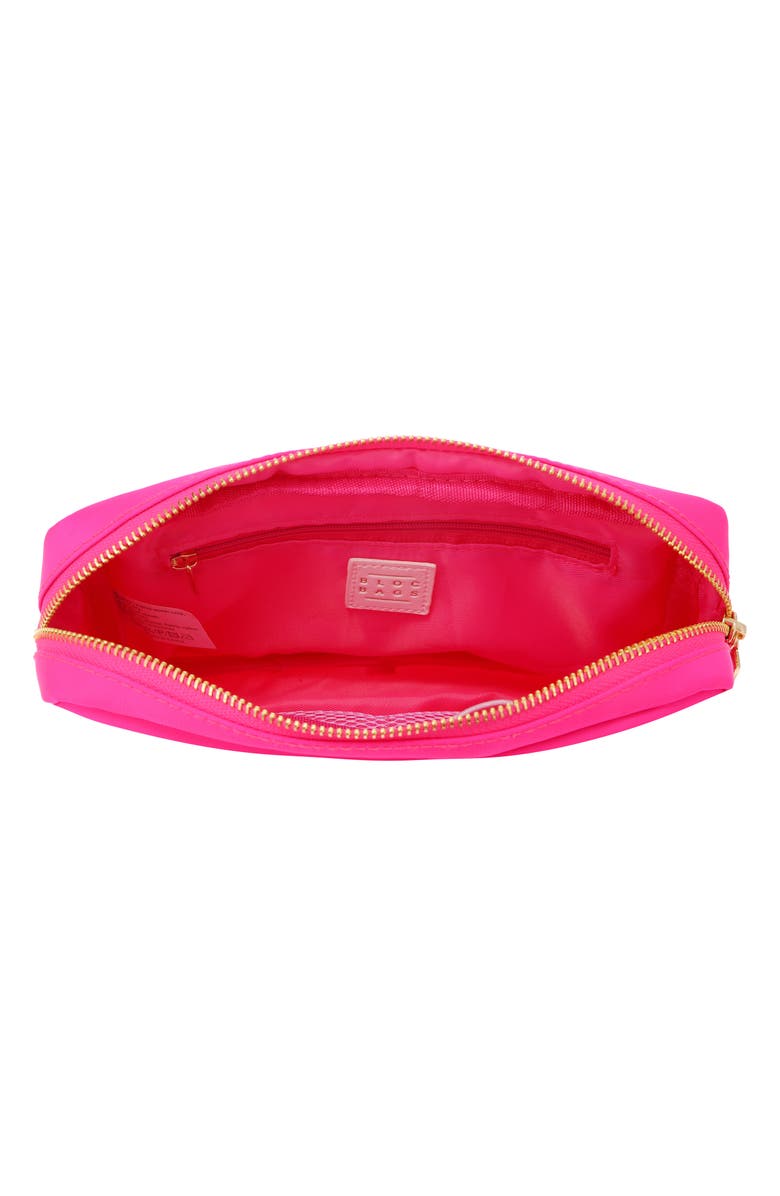 Bloc Bags Medium Flamingo Cosmetic Bag, Alternate, color, Hot Pink