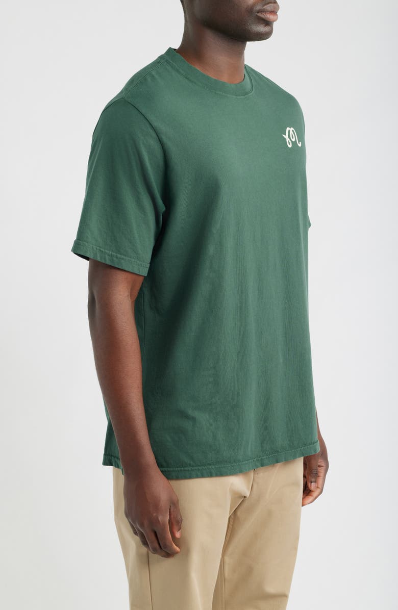 MALBON Bermuda Lures Cotton Graphic T-Shirt, Alternate, color, Forest
