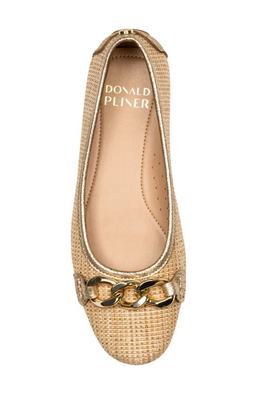 Shop Donald Pliner Driver Ballet Flat In Platino