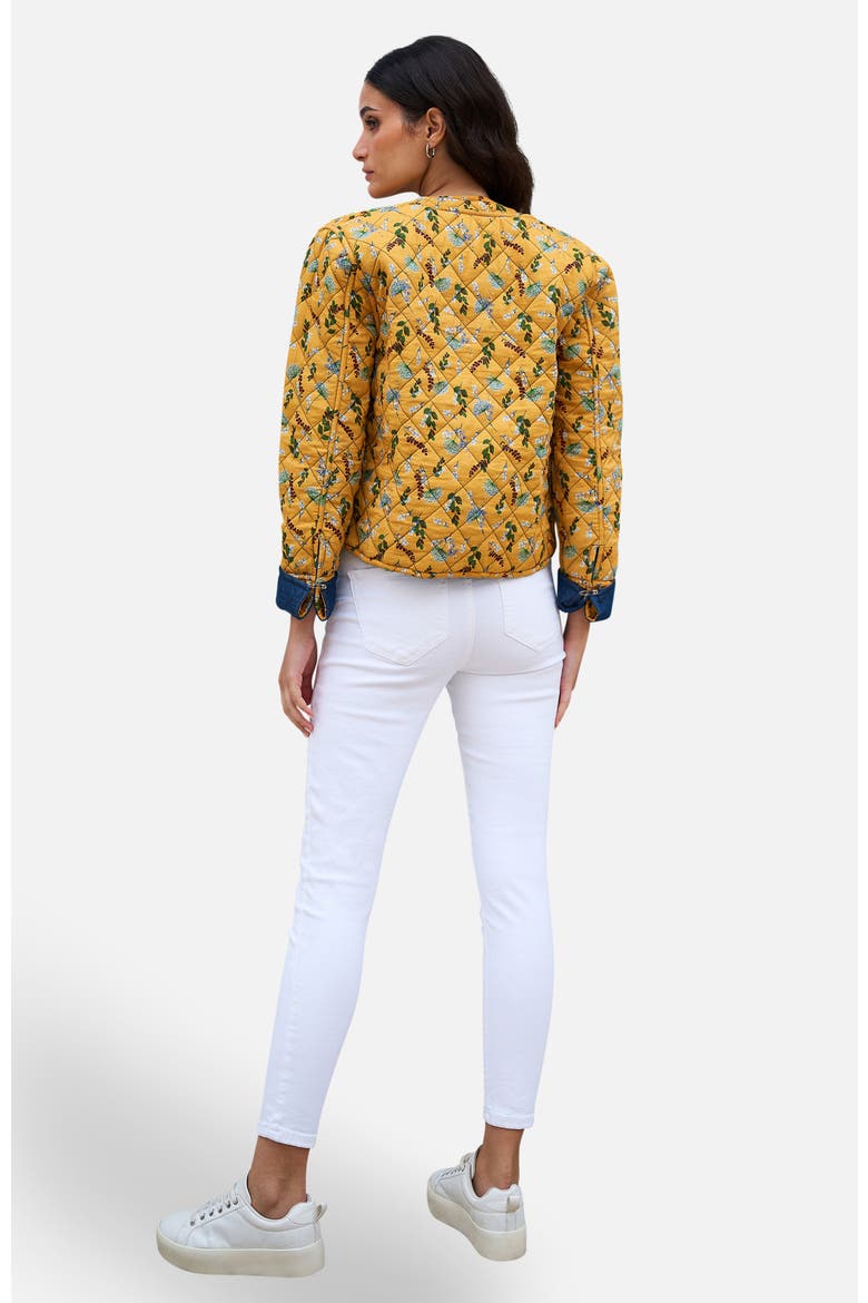 Long Sleeve Quilted Reversible Jacket, Alternate, color, Blue, Yellow