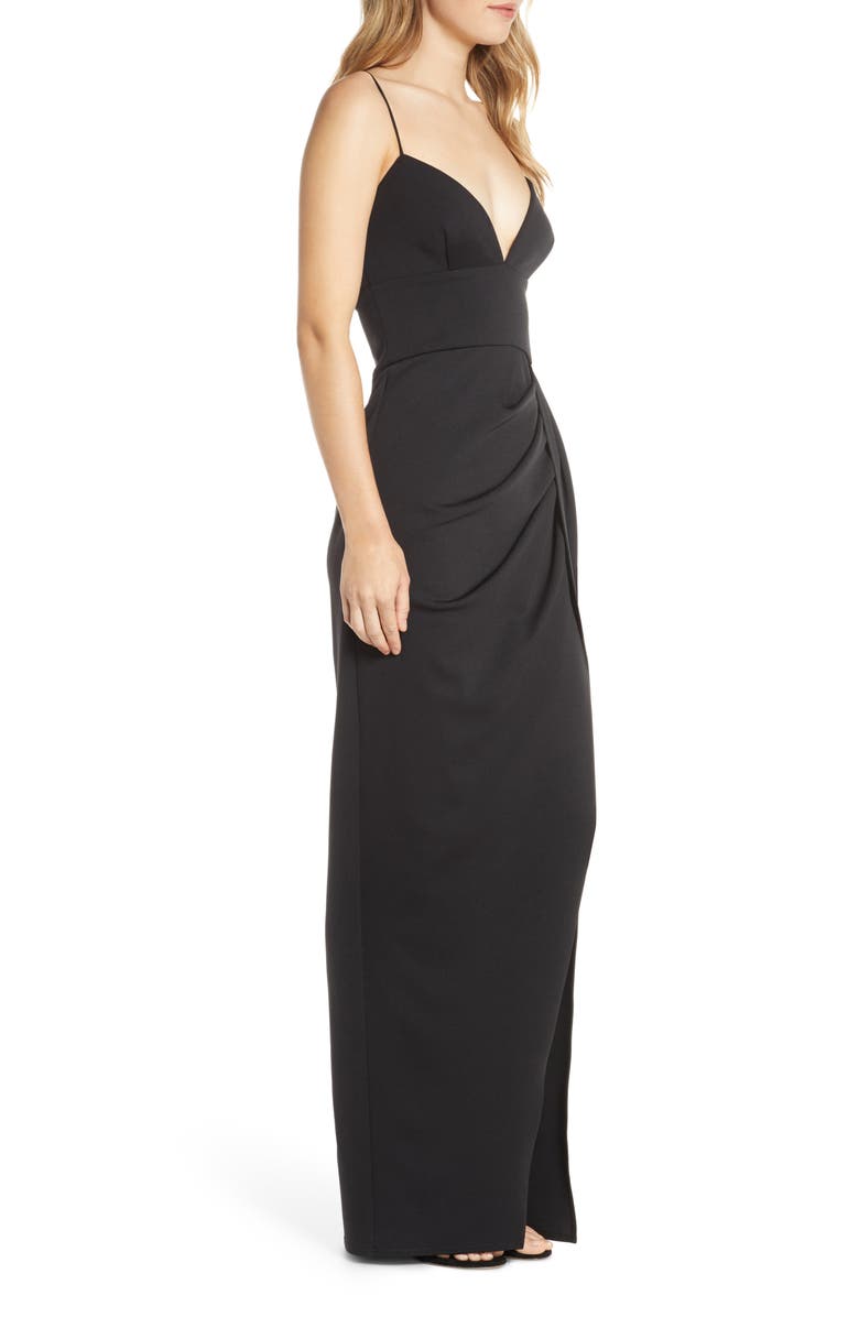 Katie May Reconcile Side Slit Column Gown, Alternate, color, 