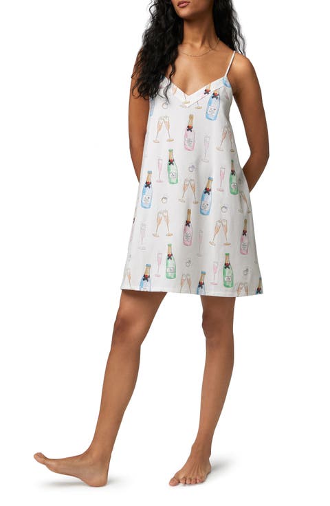 Just Married Print Organic Cotton Jersey Chemise (Regular & Plus Size)