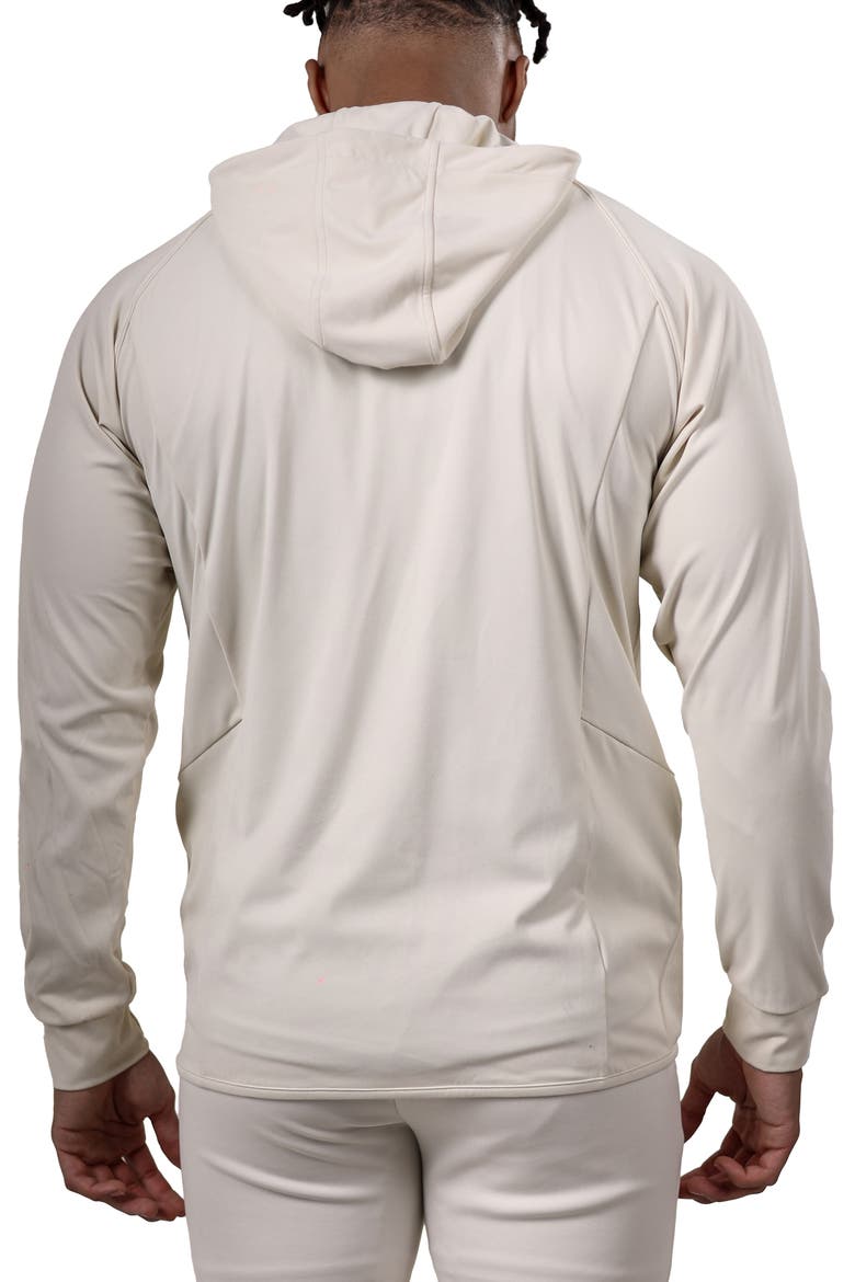 Performance Quarter Zip Hoodie, Alternate, color, WHITE