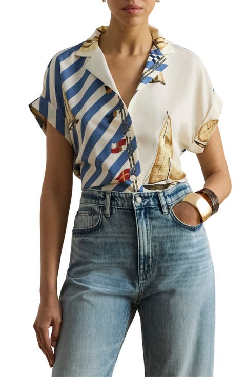 Print Short Sleeve Shirt (Petite)