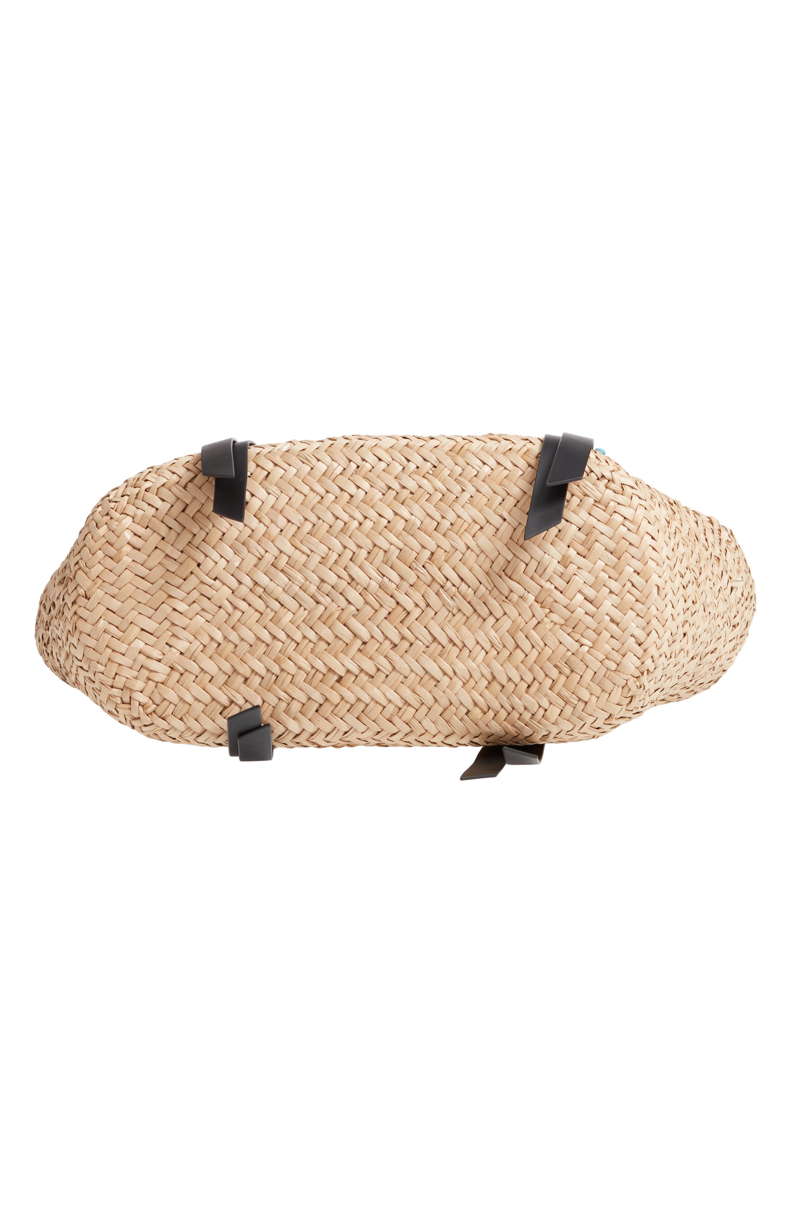 AllSaints Playa East/West Woven Straw Beach Tote, Alternate, color, 