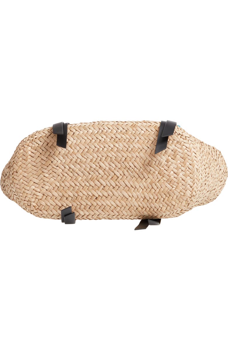 AllSaints Playa East/West Woven Straw Beach Tote, Alternate, color,