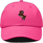 Dalix Dachshund Embroidered Dad Cap