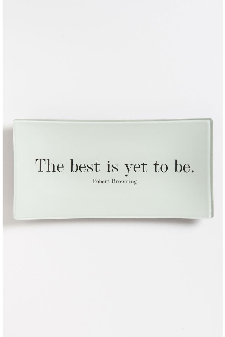 'The Best is Yet' Trinket Tray, Main, color, NO COLOR
