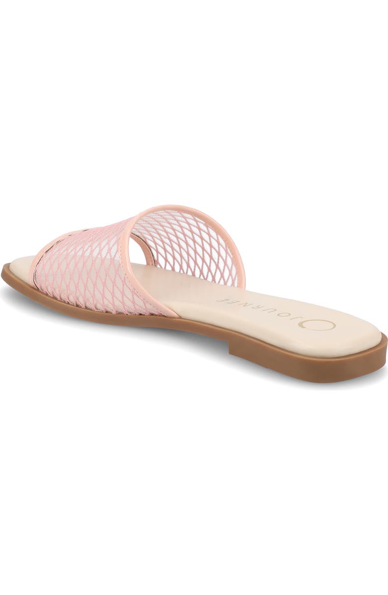 Journee Collection Breckley Flat Slide Sandal, Alternate, color, Pink