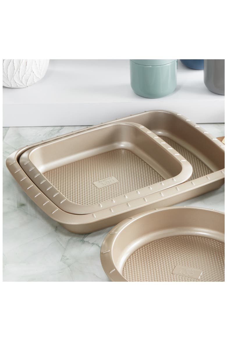 Leo Balance 8.5-Inch Square Cake Pan, Alternate, color, LATTE BROWN