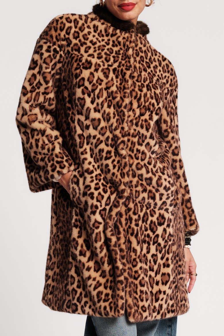 Dame Coat Leopard, Main, color, Yellow/Brown