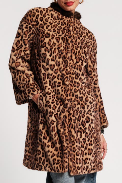 Dame Coat Leopard