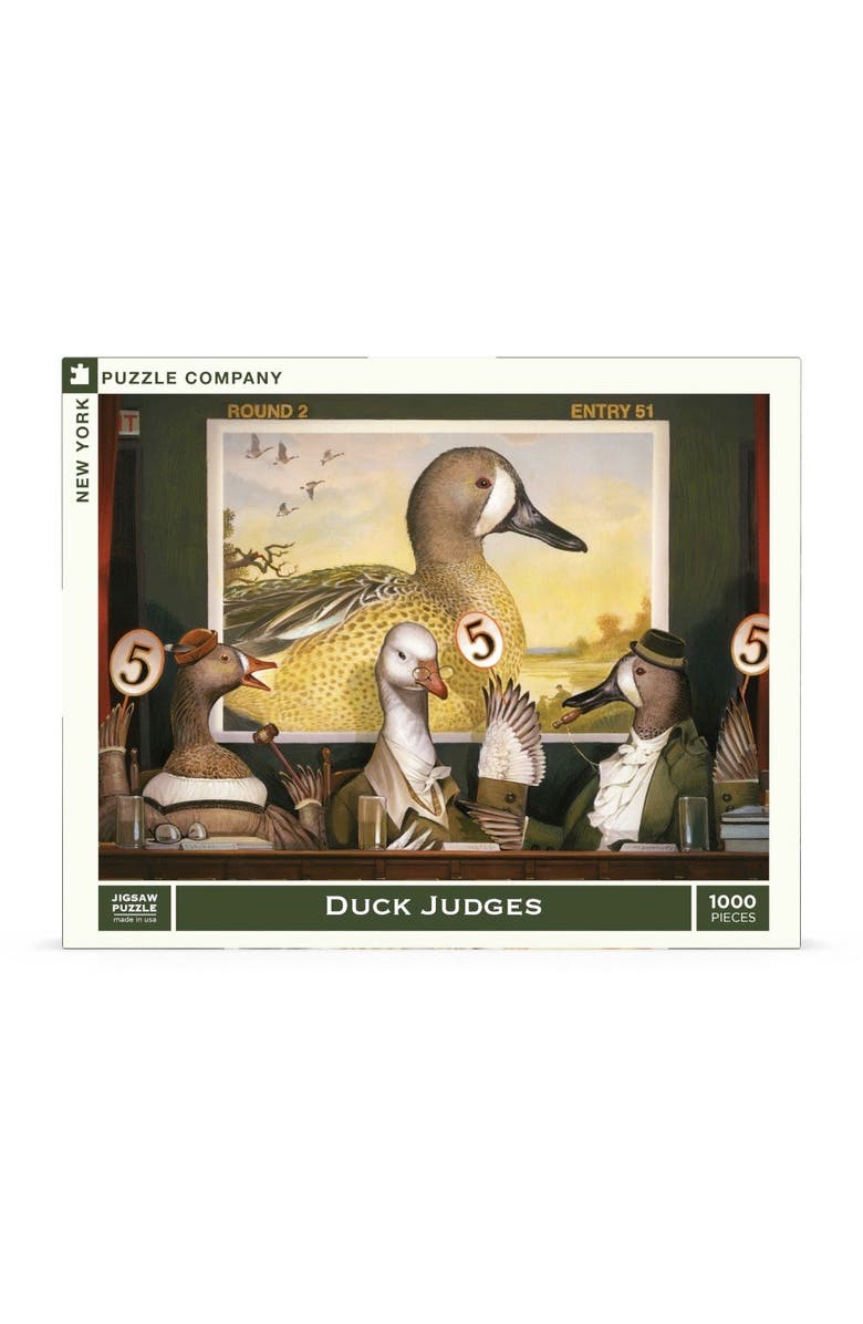NEW YORK PUZZLE COMPANY Duck Judges 1000 Piece Puzzle, Main, color, NO COLOR