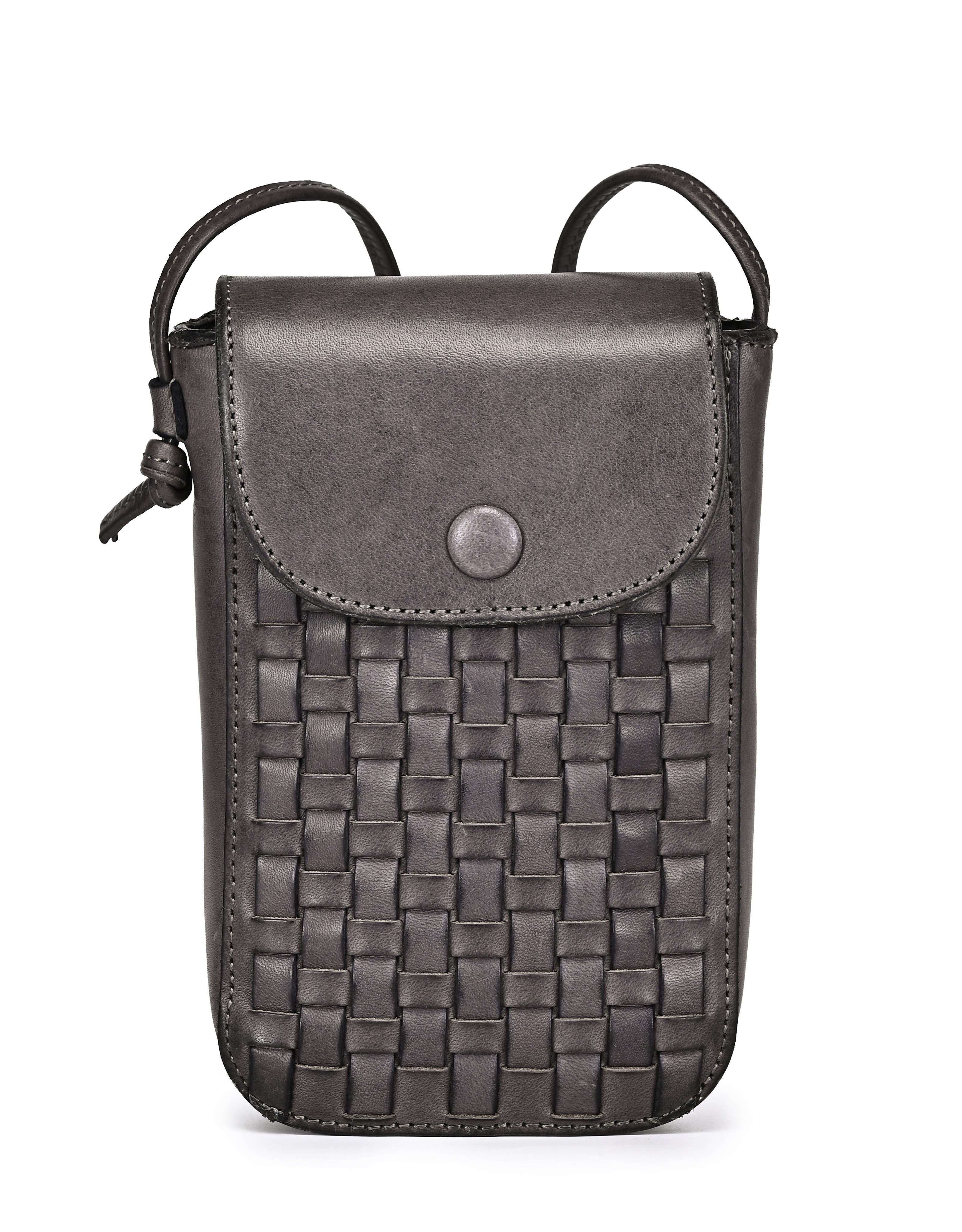 OLD TREND Lantana Genuine Leather Structured Everyday Crossbody, Main, color, Grey