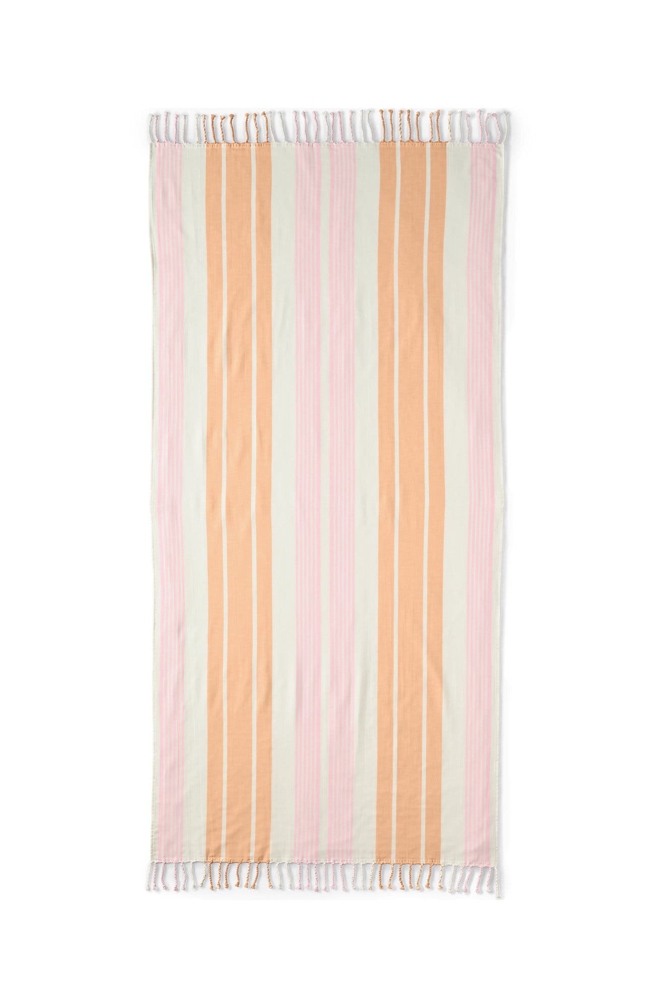 Lands' End Coast Clear Sand Resistant Turkish Cotton Beach Towel In Orange