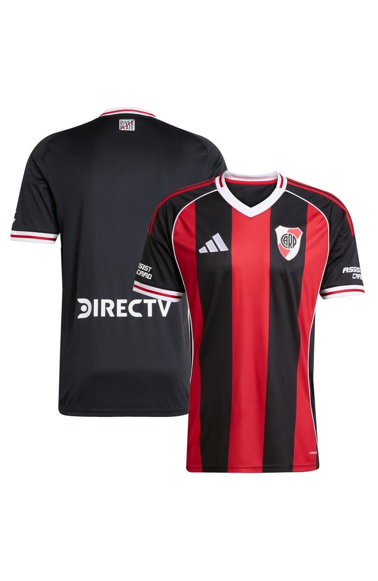 adidas Men's adidas Black Club Atlético River Plate 2025/26 Away Replica Jersey, Alternate, color, Black