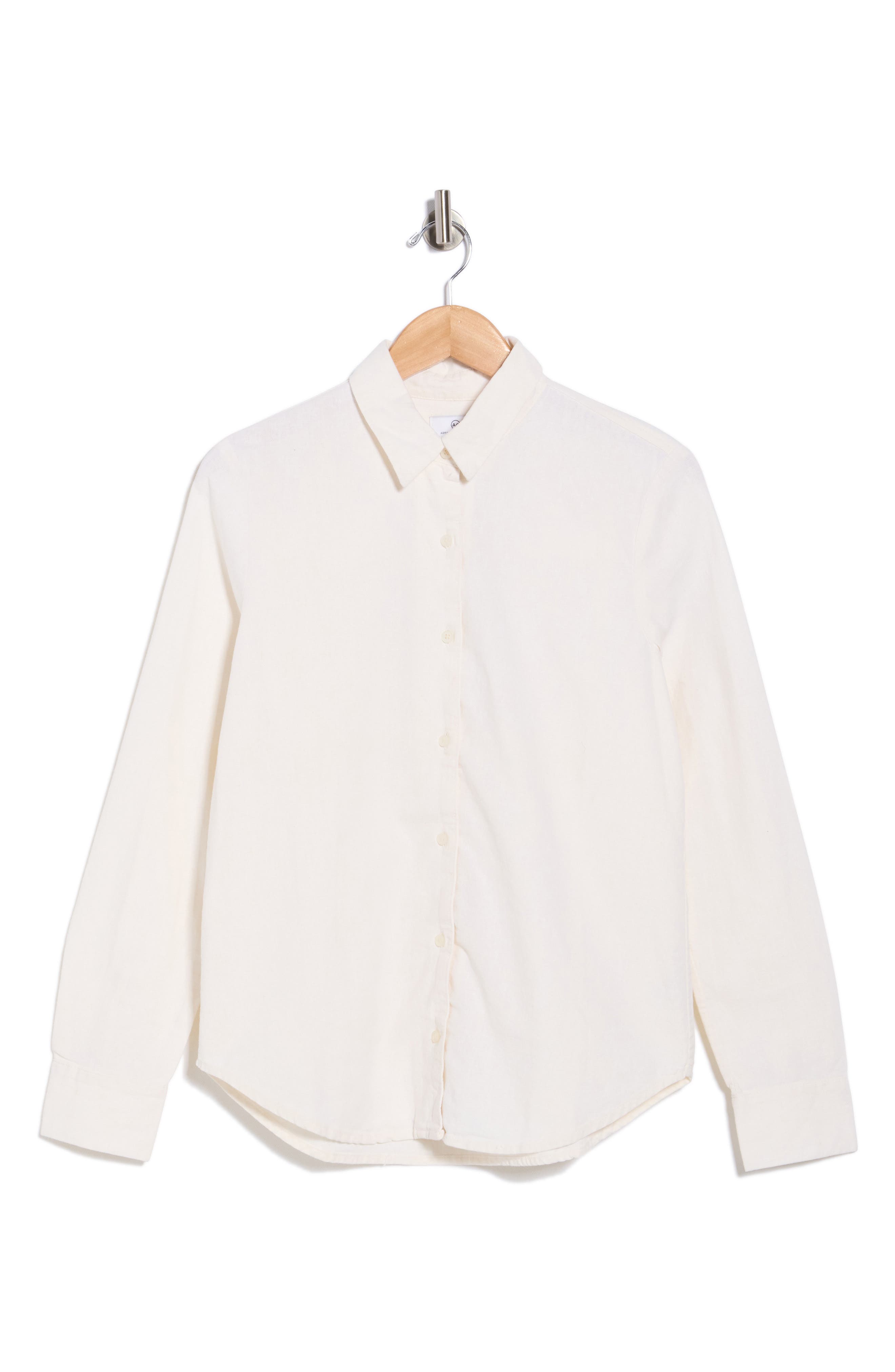 AG Cade Linen & Cotton Button-Up Shirt (Women) | Nordstromrack