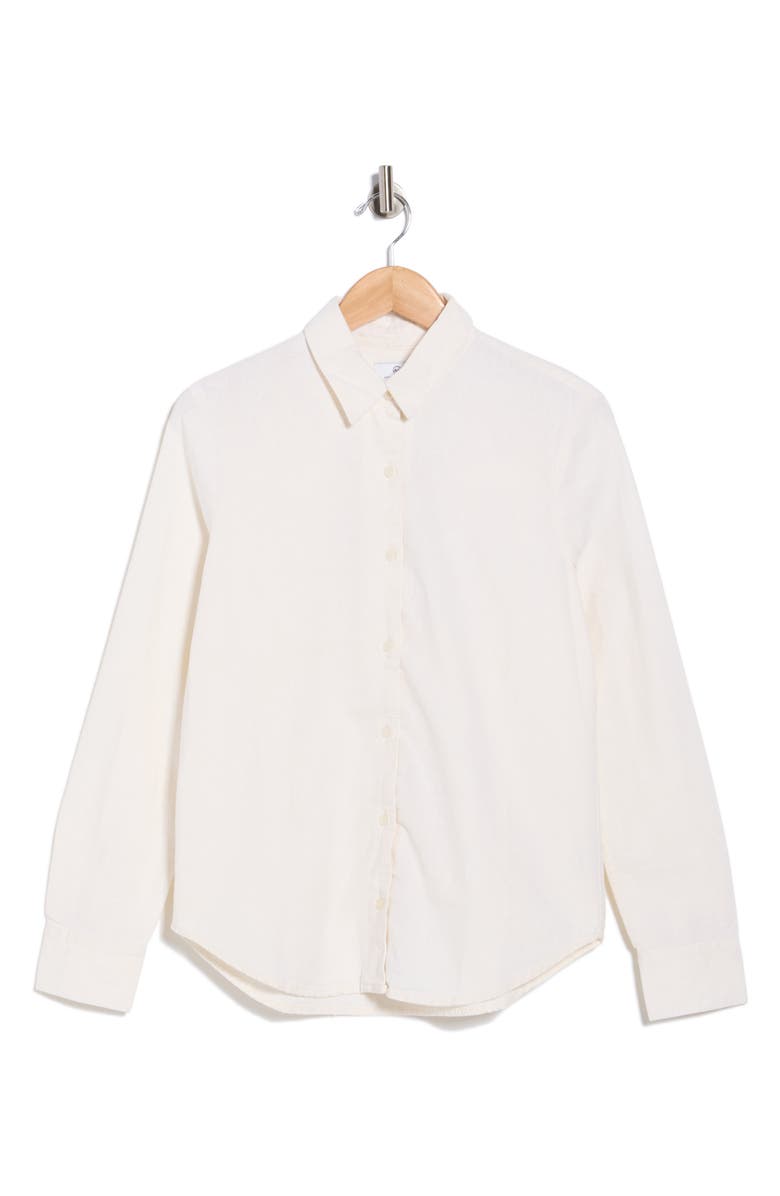 AG Cade Linen & Cotton Button-Up Shirt, Alternate, color,