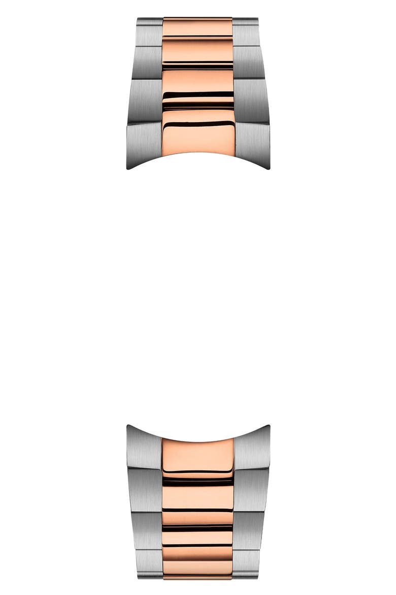 PR 100 Chronograph Two-Tone Bracelet Watch, 36mm, Alternate, color, WHITE MOTHER OF PEARL