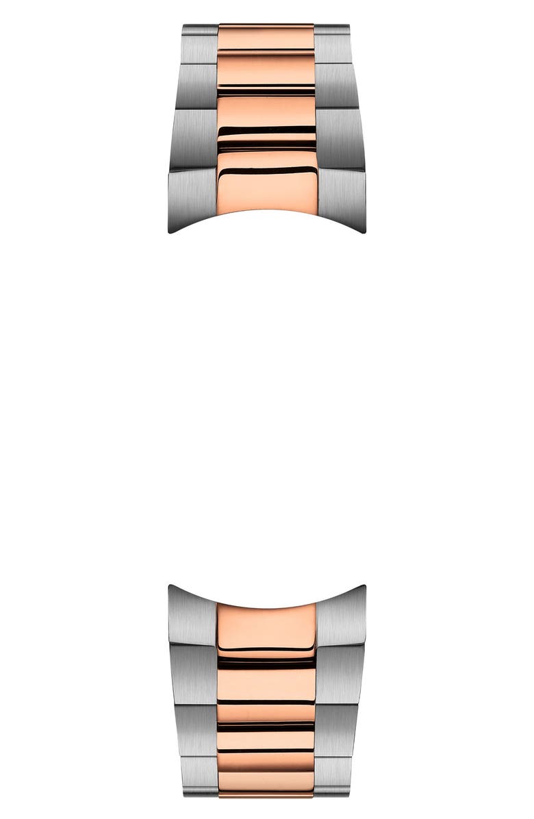 Tissot PR 100 Chronograph Two-Tone Bracelet Watch, 36mm, Alternate, color, White Mother Of Pearl