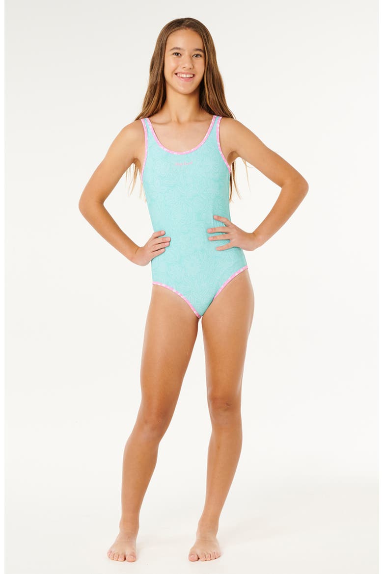 Kids' Sunshine Open Back Reversible One-Piece Swimsuit, Alternate, color, BEGONIA PINK