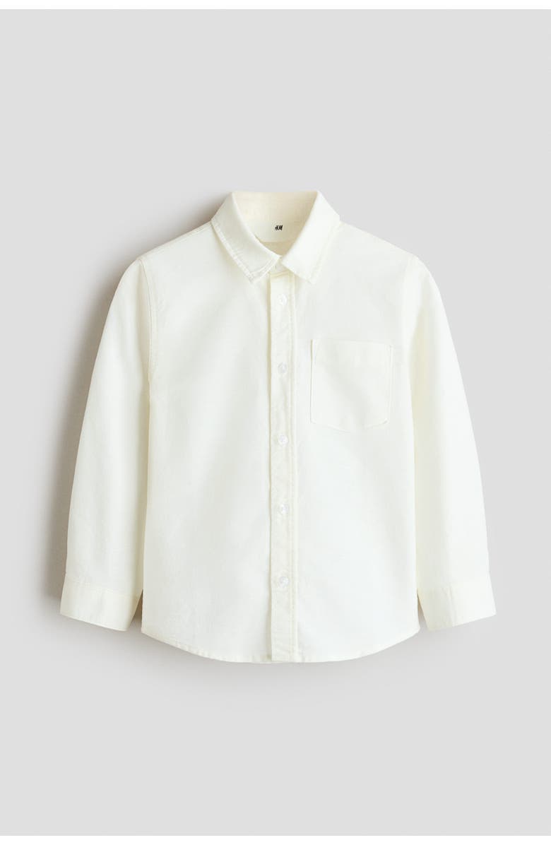 H&M Oxford Shirt, Main, color, White