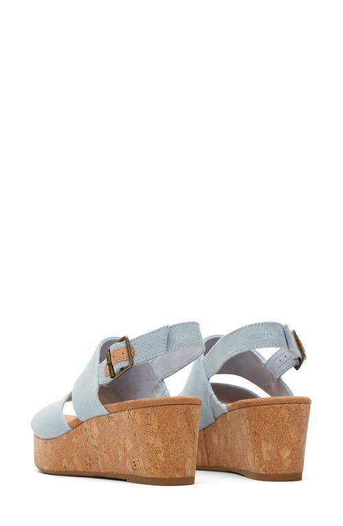 TOMS TOMS CLAUDINE PLATFORM WEDGE SANDAL 