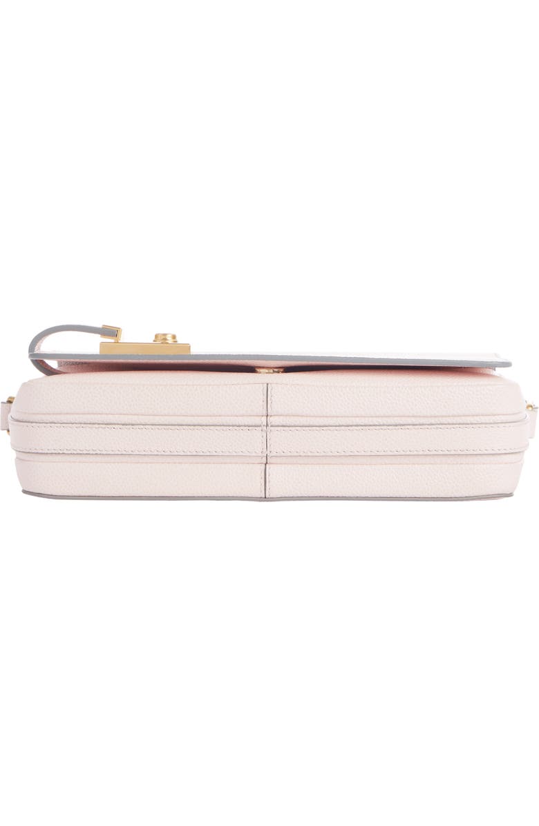 Thom Browne Leather Flap Crossbody Bag, Alternate, color,