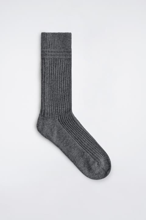 Waffle-knit Socks