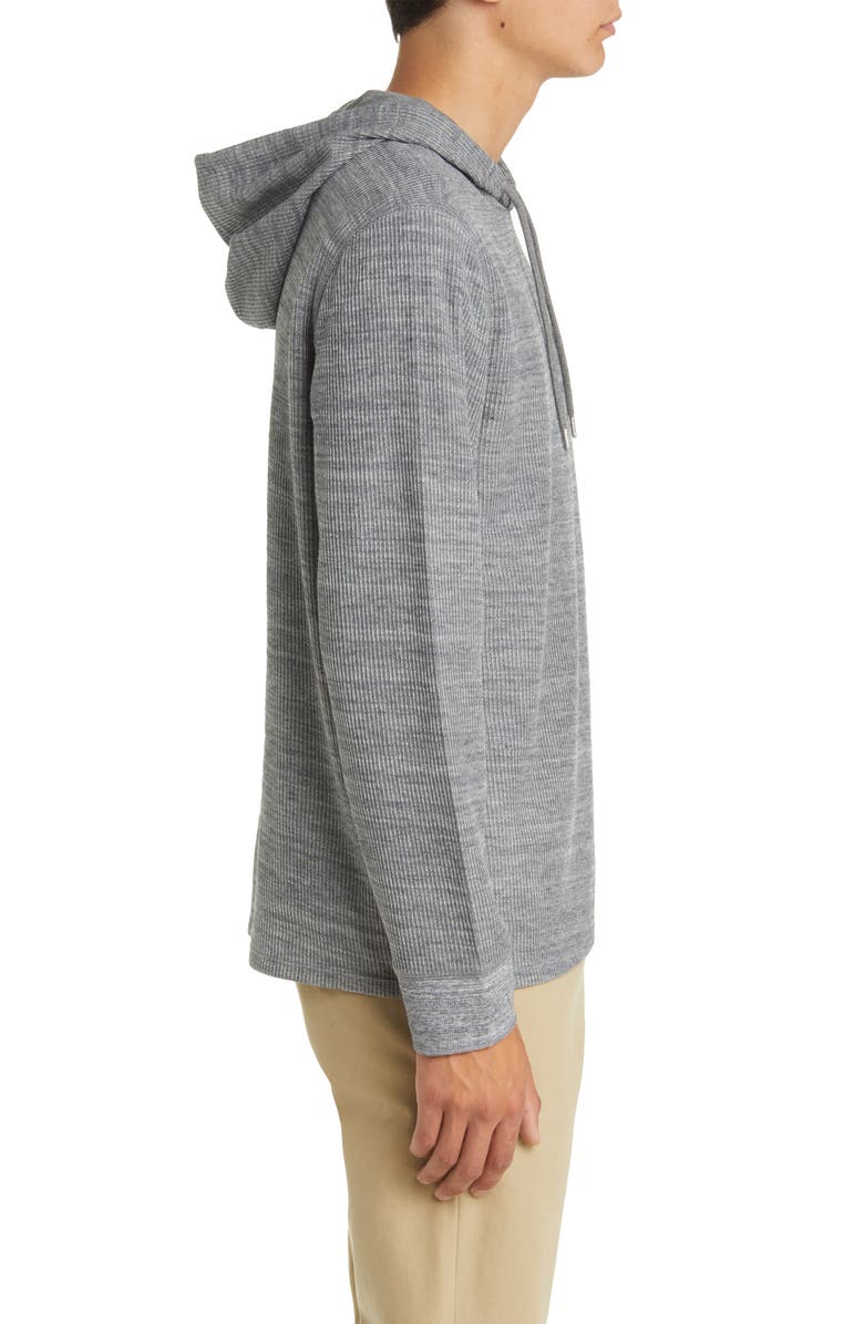 Vince Thermal Stretch Cotton Blend Hoodie, Alternate, color, 
