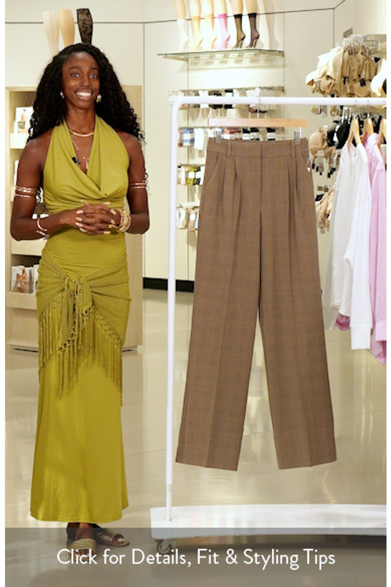 The Favorite Plaid High Waist Wide Leg Pants video