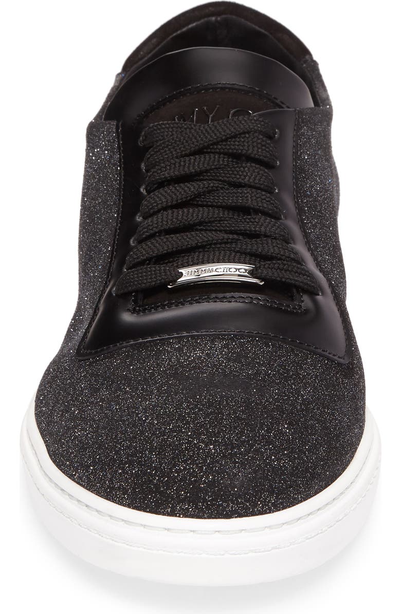 Jimmy Choo Benn Glitter Low Top Sneaker, Alternate, color,