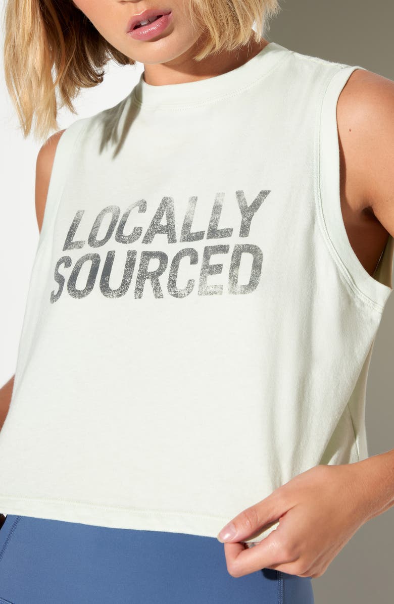 Spiritual Gangster Local Crawford Crop Cotton Tank Top, Alternate, color, 