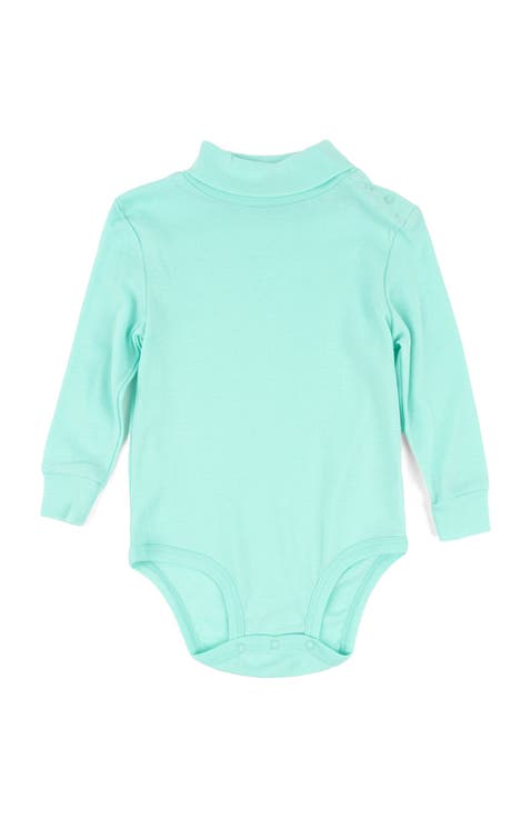 Baby Turtleneck Bodysuit, Cotton Long Sleeve
